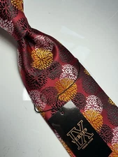 NWT VERSE 9 MULTI COLOR GEOMETRIC STYLE PRINT SILK DESIGNS NECK TIE & HANKY