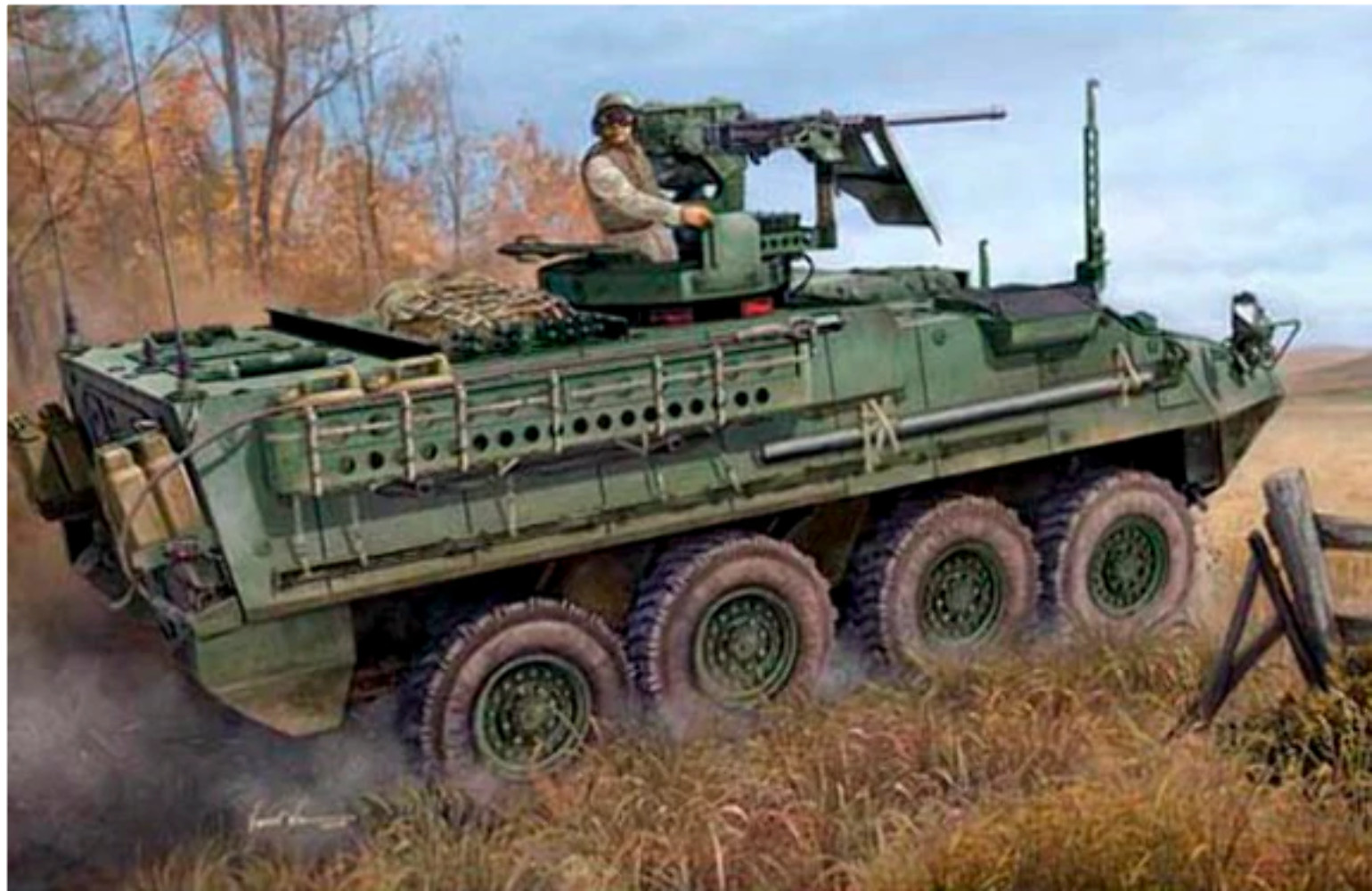 Trumpeter 00398 1:35 M1131 Stryker FSV Military Vehicle Kit New - Image 9