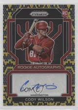 2022 Panini Prizm Rookie Auto Snakeskin Prizm 17/35 Cody Wilson #RA-CY Auto 4z8