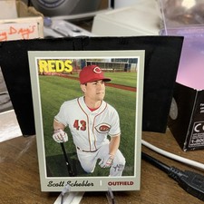 2019 Topps Heritage Scott Schebler Cincinnati Reds #225