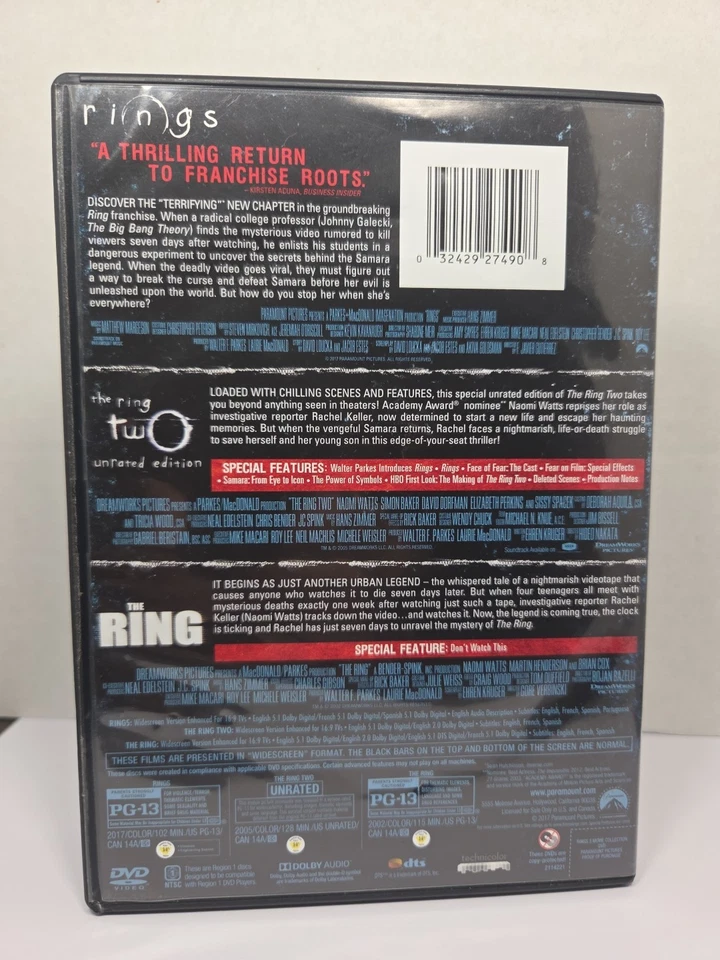The Ring 3-Movie Collection (The Ring / The Ring Two / Rings) - Image 2 of 4