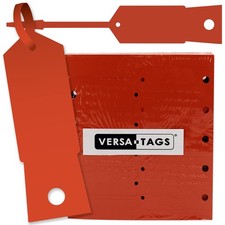 ORANGE Self-Locking Arrow Key Tags 1000 per pack Size 4 1/2" X 3/4" ORANGE