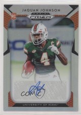 2019 Panini Prizm Draft Picks Silver Jaquan Johnson #168 Auto fm0