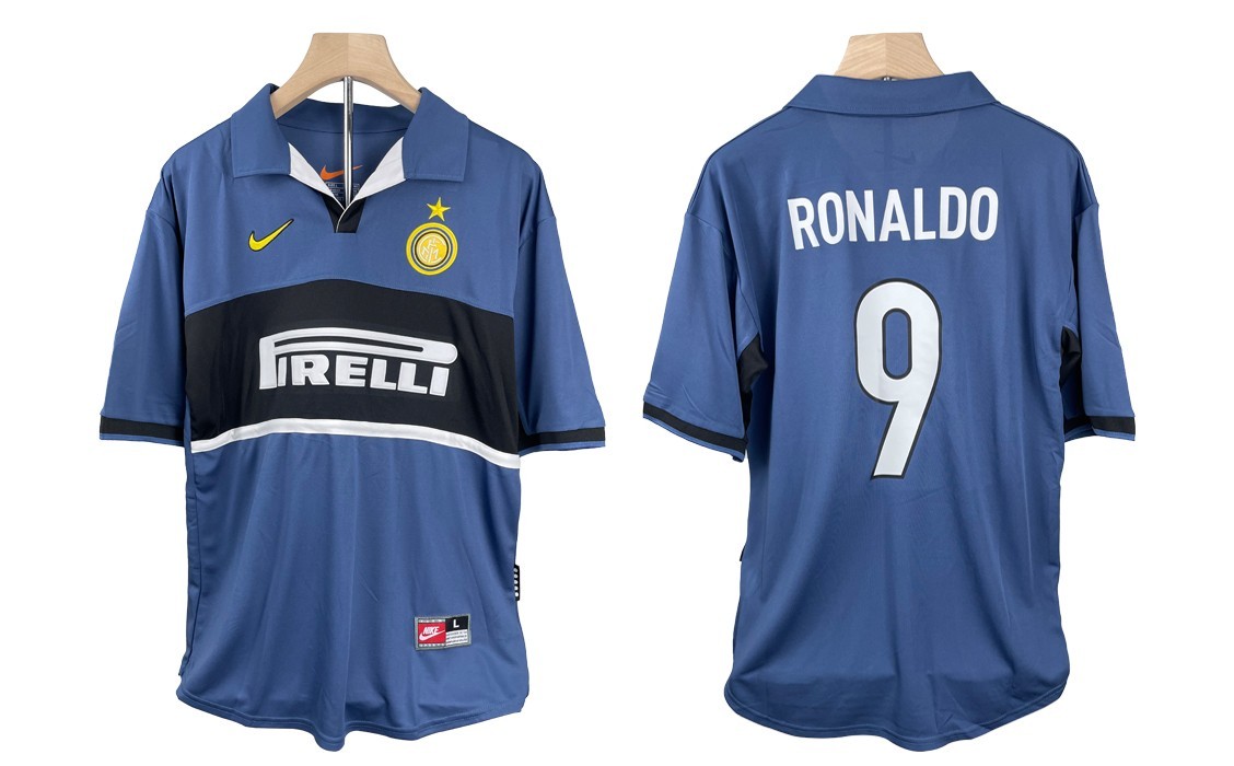 Inter Milan 1997-1998 Vintage Away Jersey Ronaldo #9