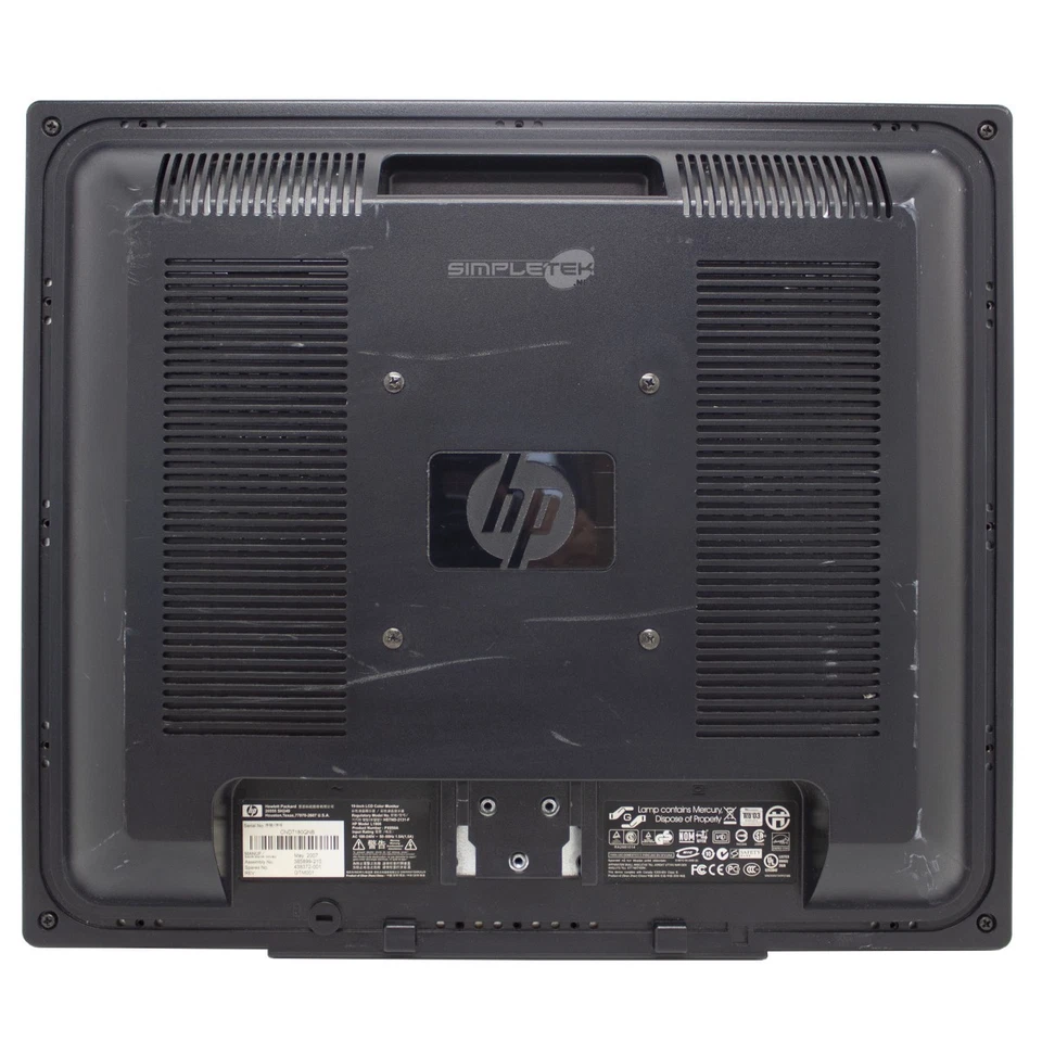 Monitor 19 " LCD HP L1906 5:4 4:3 Square Screen HD VGA Vesa PC _ - Image 3 of 4