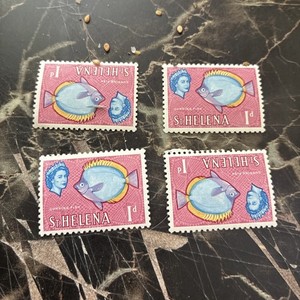 St Helena, Sc #159, MNH, 1961, MARINE LIFE, FISH, CUNNING FISH Set Of 4