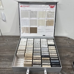 Wilsonart Solid Surface Sample Kit Box Of 69 2x2 Tiles Multicolor