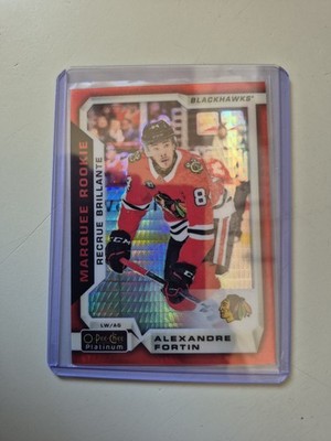 2018-19 O-Pee-Chee Platinum Alexandre Fortin Red Prism /199 Marquee Rookie #186