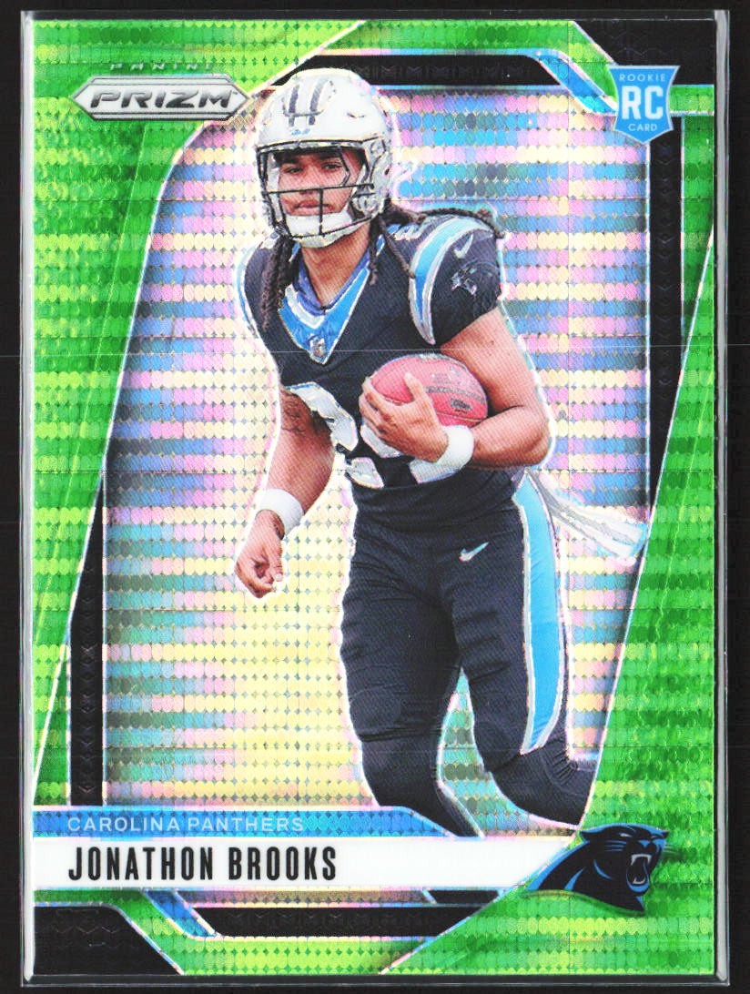 2024 Panini Prizm #357 Jonathon Brooks Green Wave