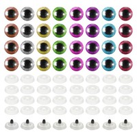 16 Mm Flash-Sicherheitsaugen, 60 StüCk Bunte HäKel-Sicherheitsaugen, 8 Farben