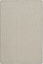 10x13 Milliken Green Geometric Lines Area Rug Flow II MUSLIN - Aprx 10 9 x 13 2