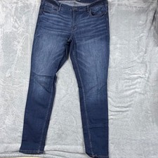 Old Navy Rockstar Super Skinny Jeans Womens 18 40x32 Dark Wash Mid-Rise Denim