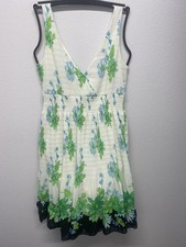 Zara Floral Print Dress Elastic waist floral dress Size small 100% Polyester