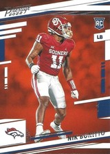 NIK BONITTO 2022 PRESTIGE ROOKIE CARD #370 BRONCOS. rookie card picture