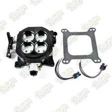 Clean Injection CNC Billet 1000 CFM 1.75" Core 4-Barrel 4150 Throttle Body Black