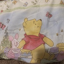 Vintage Winnie the Pooh Baby Bedding Fabric Remnants Decor Long Piece Y2K 90s