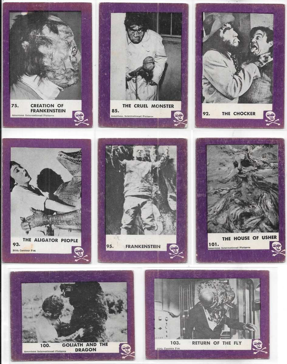 Terror Monster Series 2nd Series Trading Cards Rosan Print. 1963