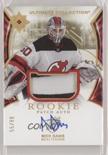 2021-22 Ultimate Collection Rookies 55/99 Nicolas Daws Nico #165 Patch Auto n7r