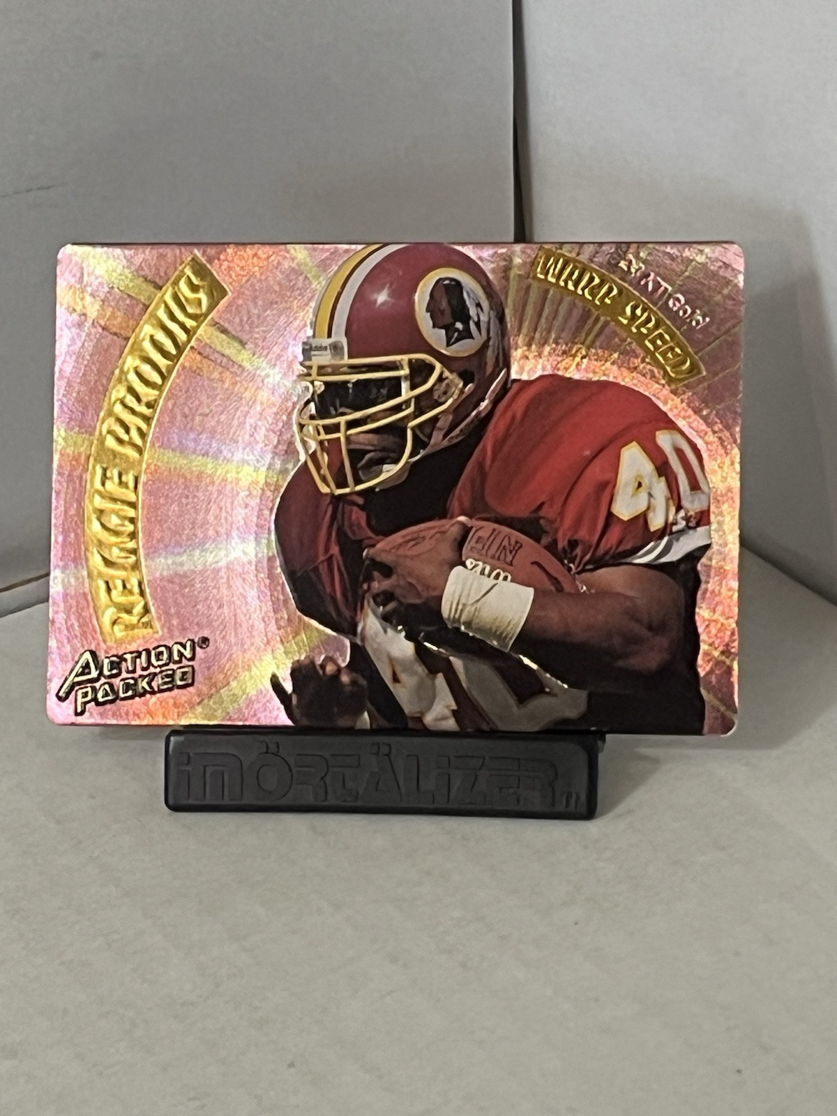 1994 Action Packed Warp Speed Reggie Brooks 24 Kt Gold Insert Card #G40 Discount