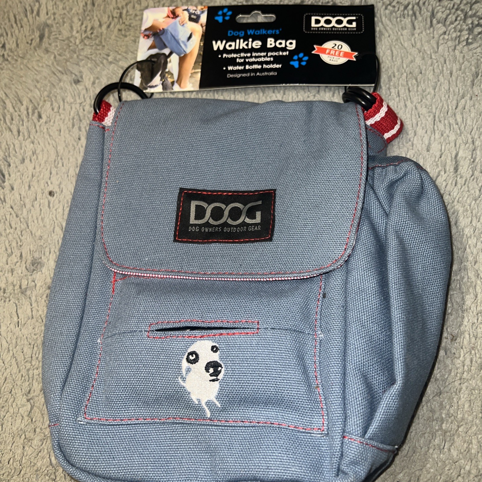 DOOG Walkie Bag - Blue Dog walking bag