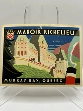 Manoir Richelieu - Murray Bay, Quebec - Vintage Hotel Luggage Label #A