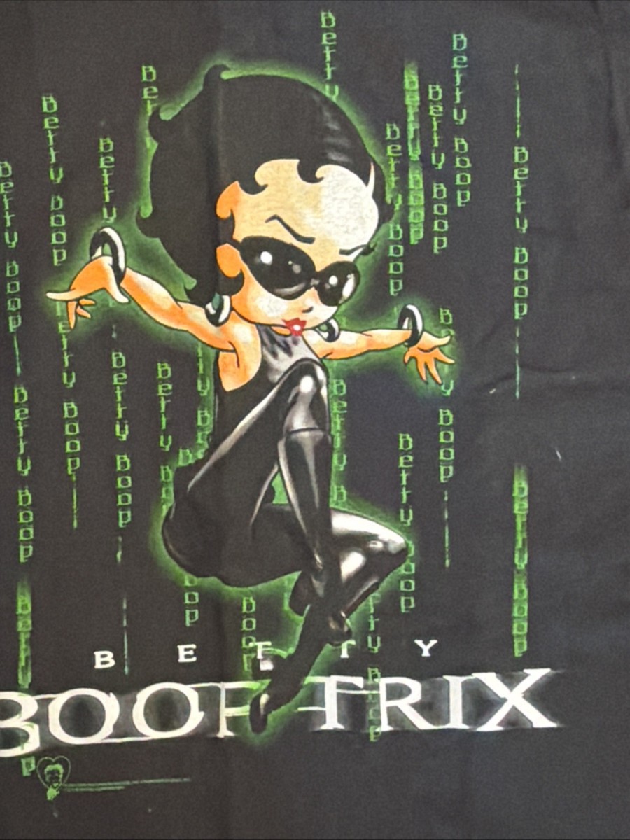 Vintage 2001 the matrix Betty Boop Boop-Trix Shirt Small | eBay