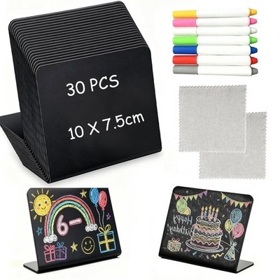 30pcs Mini Chalkboard Signs,Price Tags,Small Blackboard,Reserved Signs ...
