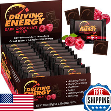 Driving Energy Caffeinated Dark Chocolate Berry Energy Bites - 50 Count