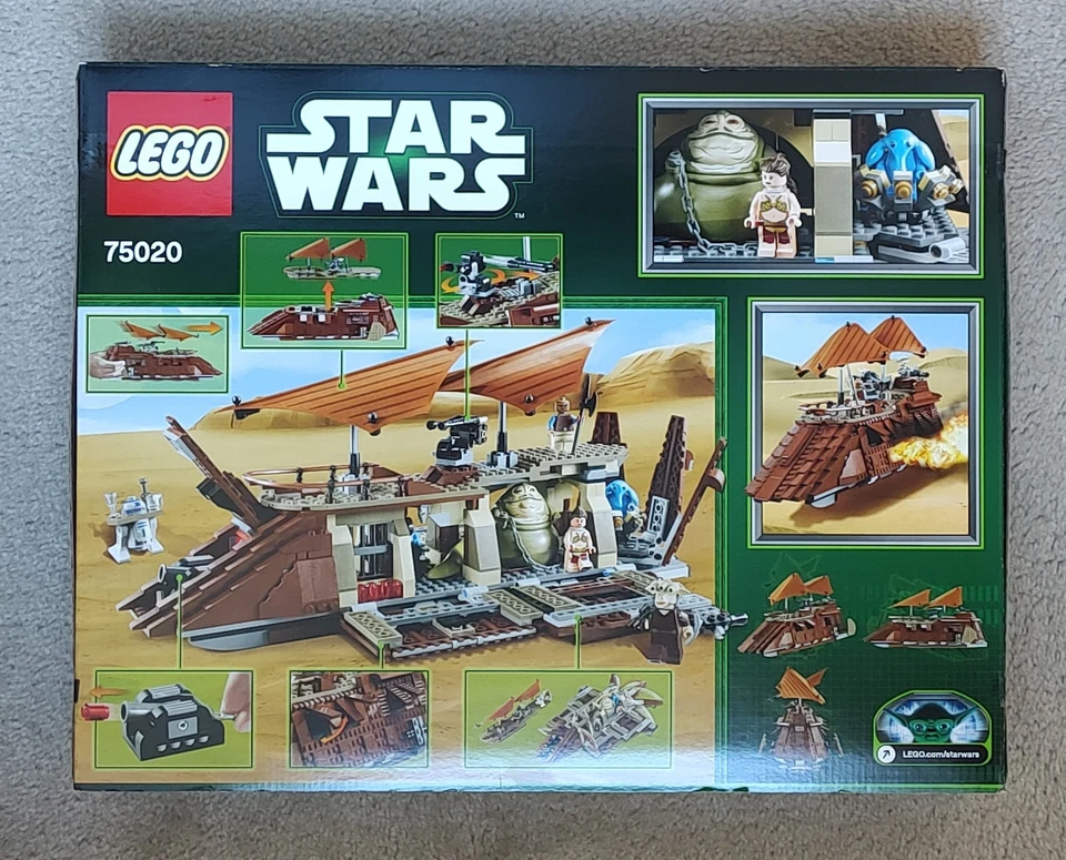 NUEVO Lego STAR WARS 75020 Jabbas Vela Barcaza. Ree-Yees Max Rebo Leia Esclavo ASEGURADO Foto 2 de 4