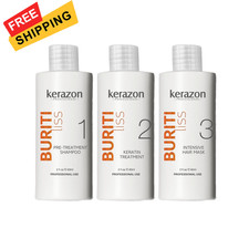 KERAZON Brazilian Keratin Treatment Buriti Liss Kit 2oz/60ml - 2 Ounce, White