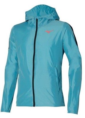 Mizuno Alpha Jacket - Maui Blue - Gr. L- Herren Laufjacke, Windjacke 
