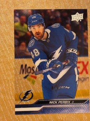 2023-24 Upper Deck Series 2 Nick Perbix Clear Cut Acetate SP #417 Lightning