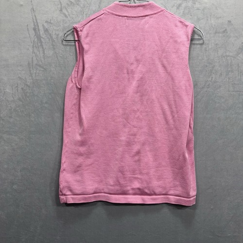 Women's Fairway & Greene Pink Sleeveless Golf Shirt Size M - Picture 7 of 10