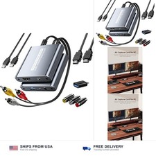 VHS to Digital Capture Card USB Video Capture Card with HDMI Loop Out, RCA ...
