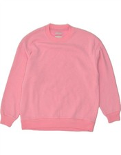 AMERICAN EAGLE Womens Sweatshirt Jumper UK 6 XS Pink Cotton BQ43