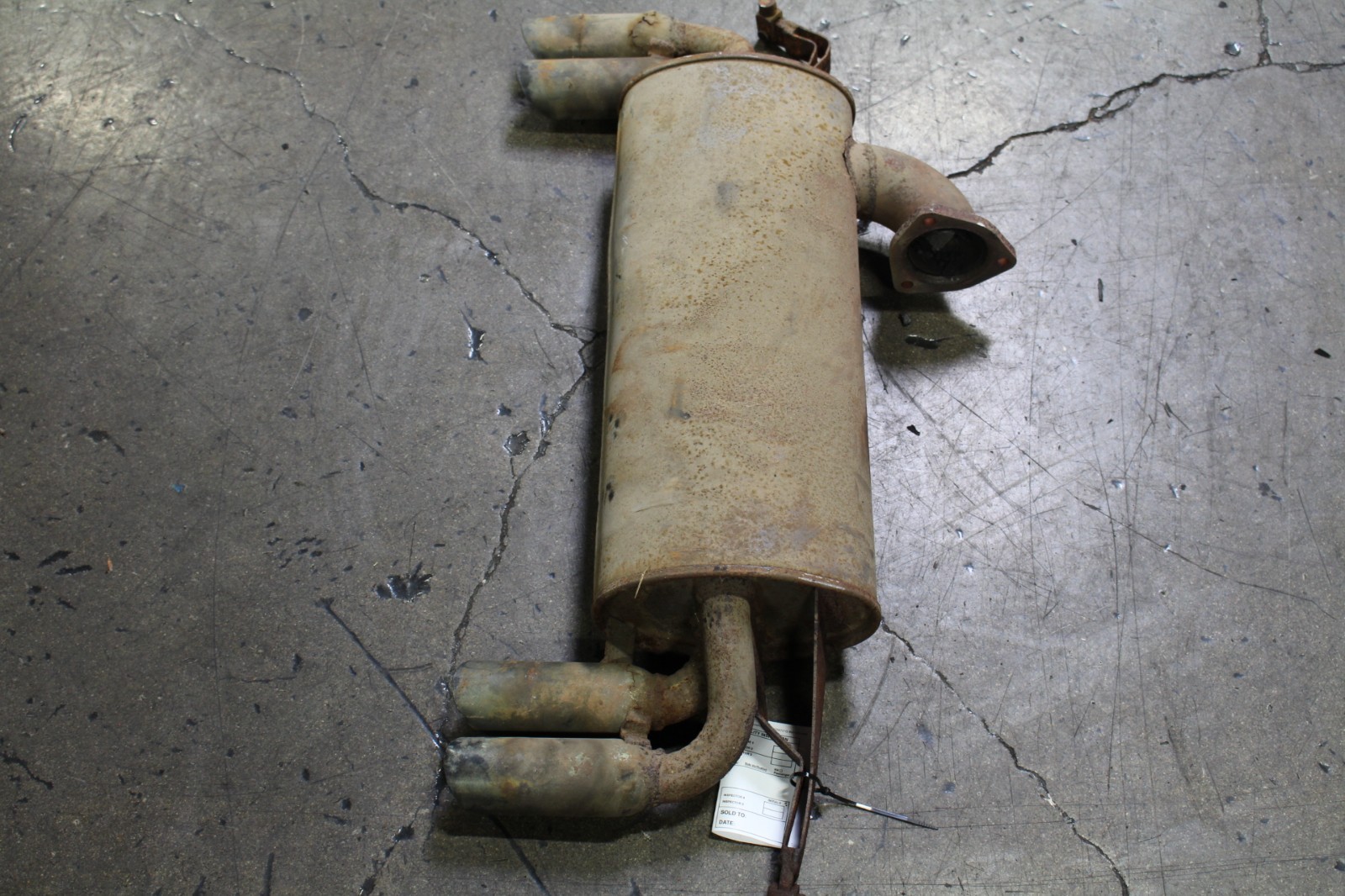Ferrari 308, Muffler, Rusted, Fire Dmg, Used, P/N 113251
