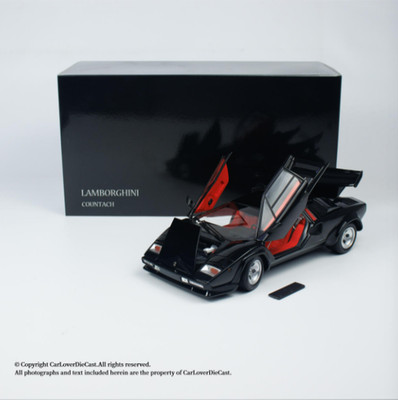 Kyosho Lamborghini Countach QV Black 1/18 Alloy Model Car