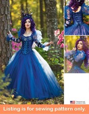 SEWING PATTERN Sew Womens Costume - Fairy Queen Princess Fantasy Dress Gown 3029