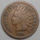VG 1872 Indian Head Penny. #81 z