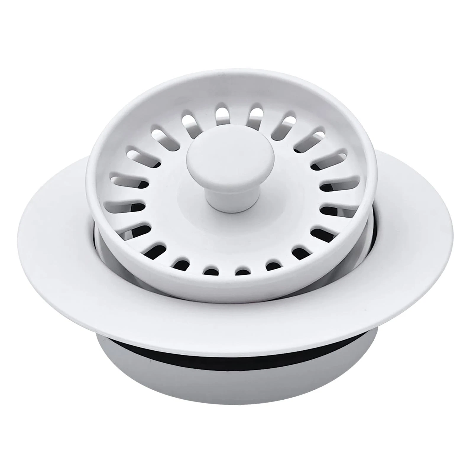 Garbage Disposal Drain Strainer and Stopper with Decorative Disposal Flange i...