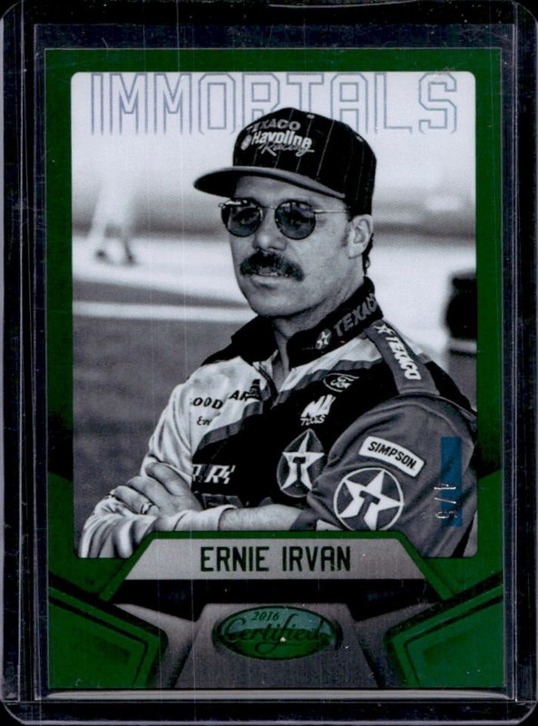 2016 Panini Certified Ernie Irvan Mirror Green #/5