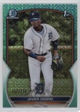 2023 Bowman Chrome Prospects Mega Box Aqua Mojo Refractor Javier Osorio 1p30