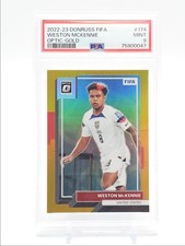 WESTON MCKENNIE 2022 DONRUSS OPTIC FIFA SOCCER GOLD USA /10 PSA 9 Q0902