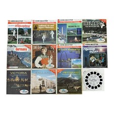 Vintage View-Master Lot 11 3-Reel Packets  France Reel GAF Sawyers Travel Story