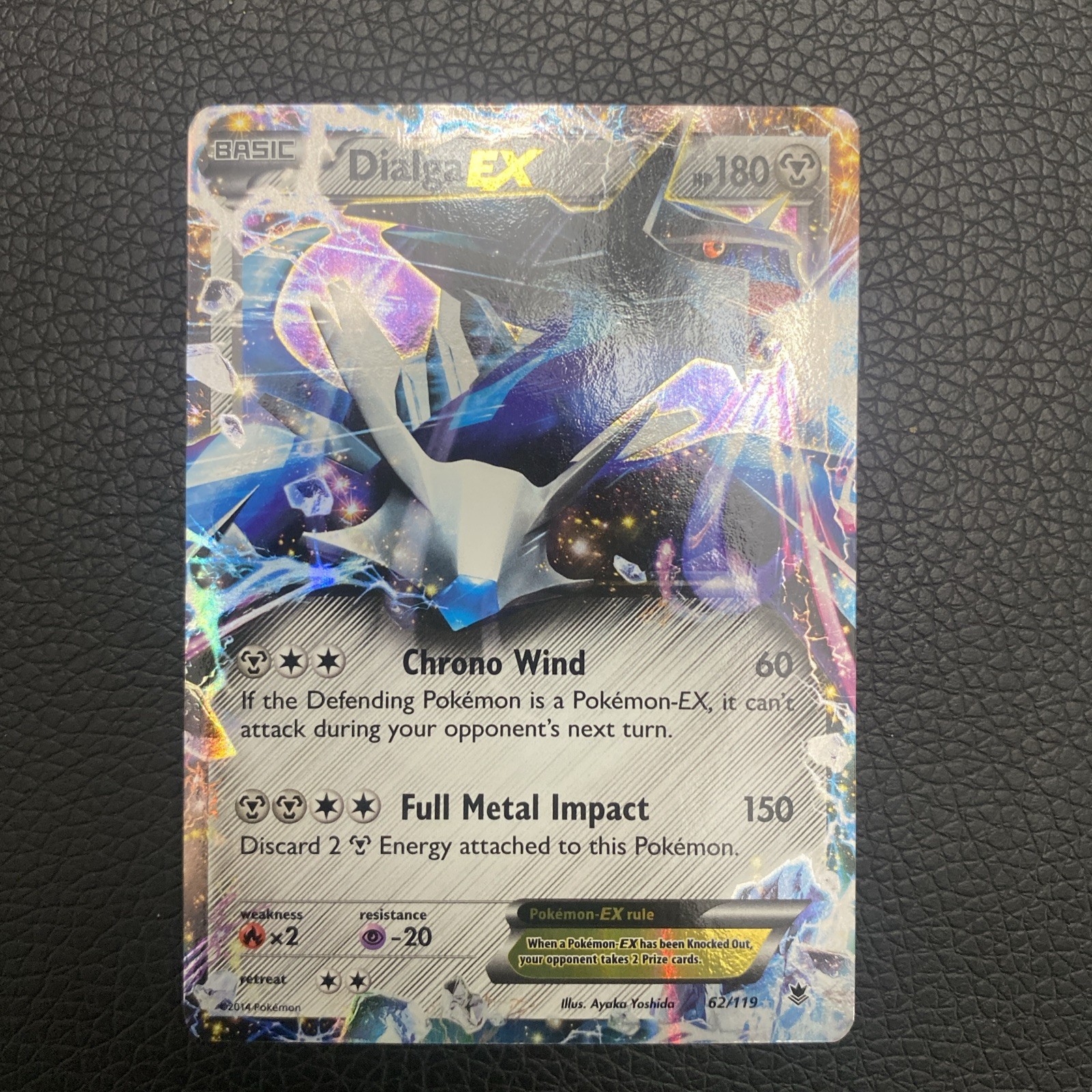 Dialga EX 62/119 XY Phantom Forces Ultra Rare Holo Pokemon Card NM