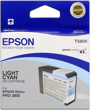 Original Epson Tintenpatrone Cyan (hell) C13T580500 T5805