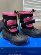 Totes Kids Pink / Black Snow Boots size 10 toddler NWT