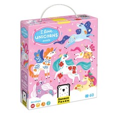 I Love Unicorns Kids Floor Puzzle - Includes 60 Large Jigsaw Pieces with a Big C