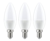 3 X Paulmann LED Leuchtmittel Kerzen 4W = 25W E14 Opal Matt Warmweiß 2700K
