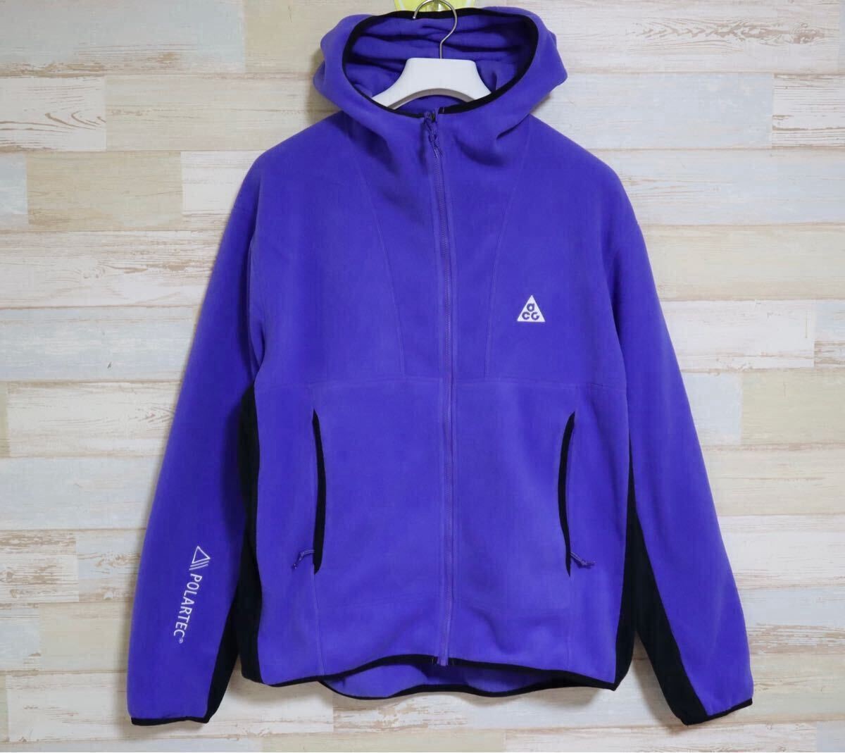 ACG Wolf Tree Fullzip Hoodie Jacket Polartec XL Fleece Used